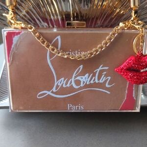 Christian Louboutin Paper Shopping Bag UPCYCLED Novelty Clutch